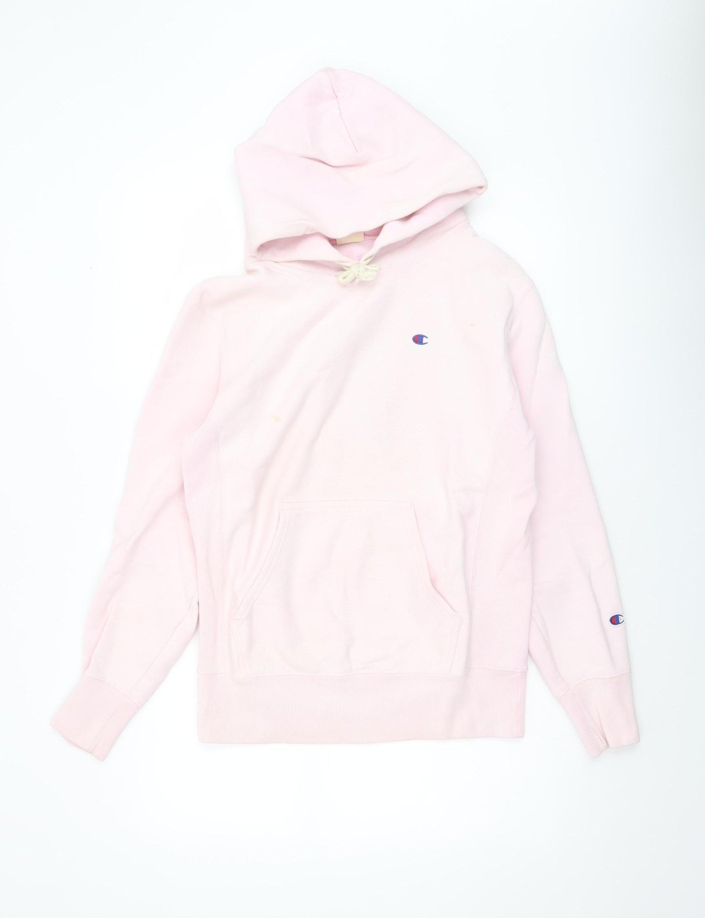 Champion Womens Pink Small Reverse Weave Pullover Hoodie