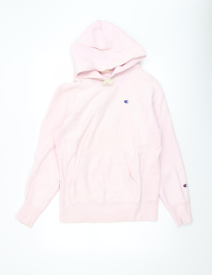 Champion Womens Pink Small Reverse Weave Pullover Hoodie