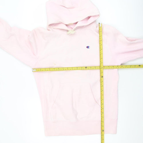 Champion Womens Pink Small Reverse Weave Pullover Hoodie