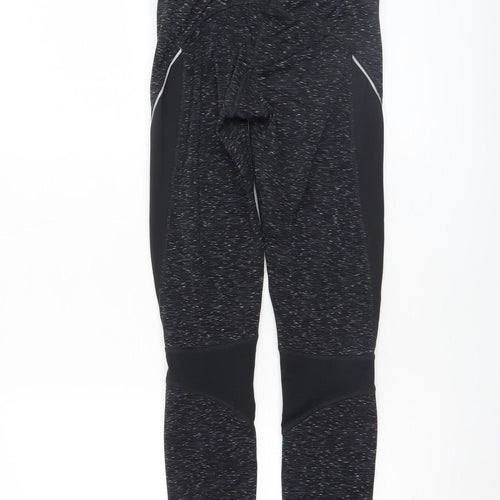 New Look Women’s Black XS Slim Fit Moisture Wicking Sport Leggings