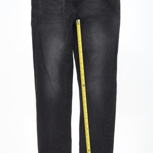 Heritage Outfitters Men's Black Slim Fit Denim Jeans 34R