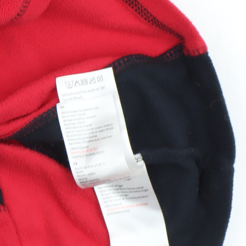 Mountain Warehouse Boys Red Fleece 1/4 Zip Pullover Sweatshirt 7-8 Years