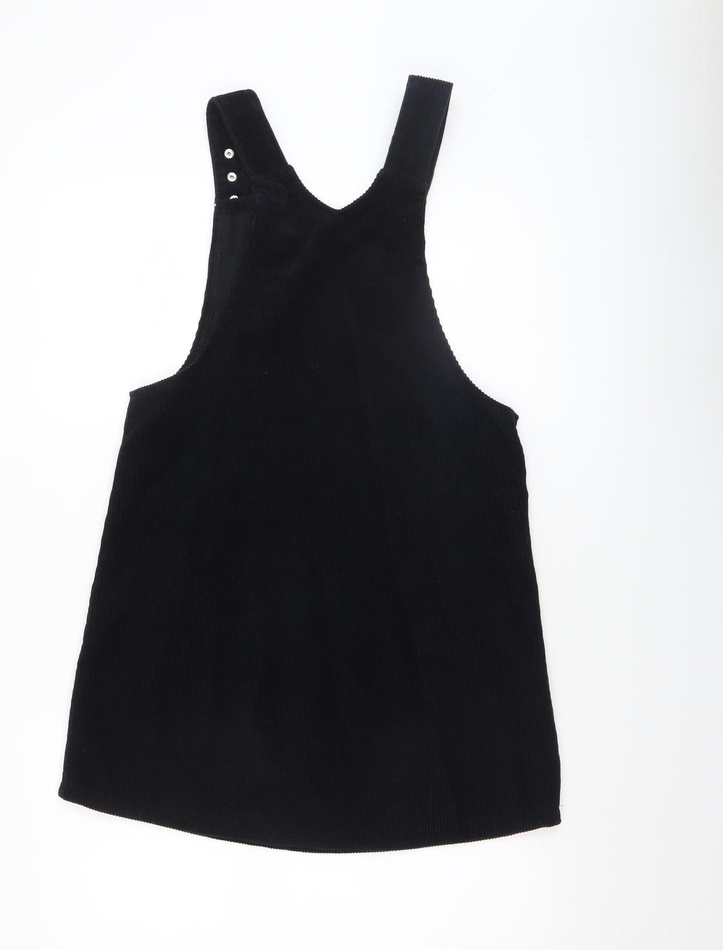 New Look Women’s Black Corduroy Pinafore Dress Size 6