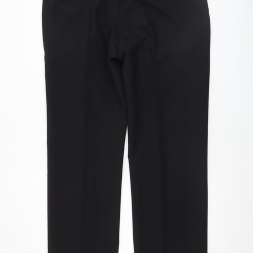 George Men's Black Regular Fit Dress Trousers 36W 33L Polyester