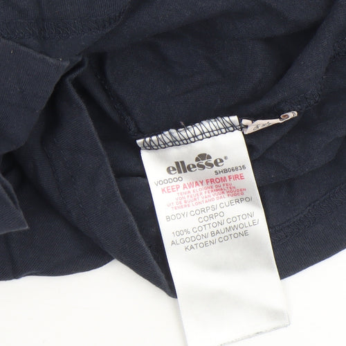 Ellesse Men's Blue XS Crew Neck Cotton Short Sleeve T-Shirt