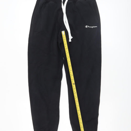 Champion Womens Black Jogger Sweatpants Small Fleece Elastic Waist