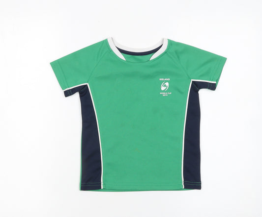 St. Bernard Ireland World Cup 2019 Green Boys 5 Years Sports T-Shirt