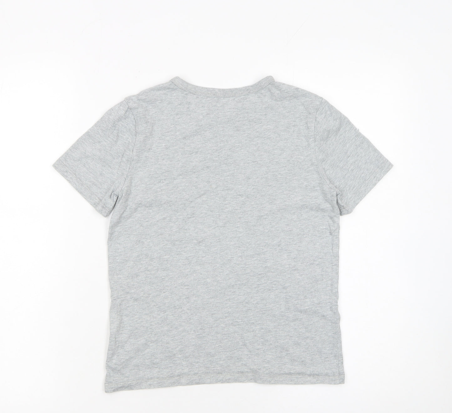 GAP Kids Boys Grey No Prob-llama Graphic Short Sleeve T-Shirt M