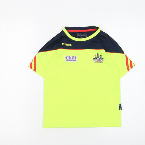 O'Neills Boys Yellow Team Jersey T-Shirt Age 7-8 Years Sports Top
