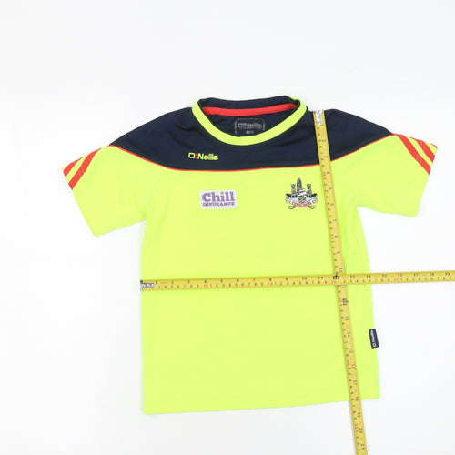 O'Neills Boys Yellow Team Jersey T-Shirt Age 7-8 Years Sports Top