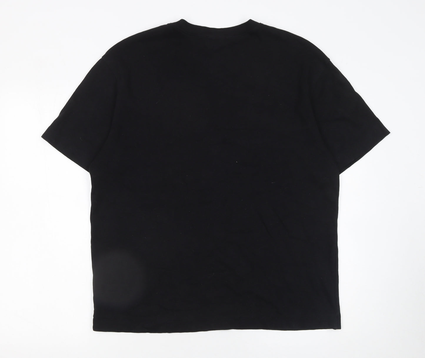 Paul Galvin Men's Black Cotton Crew Neck Short Sleeve T-Shirt Size L