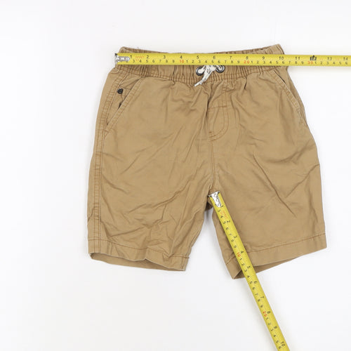 Next Boys Beige Cotton Drawstring Chino Shorts 7 Years