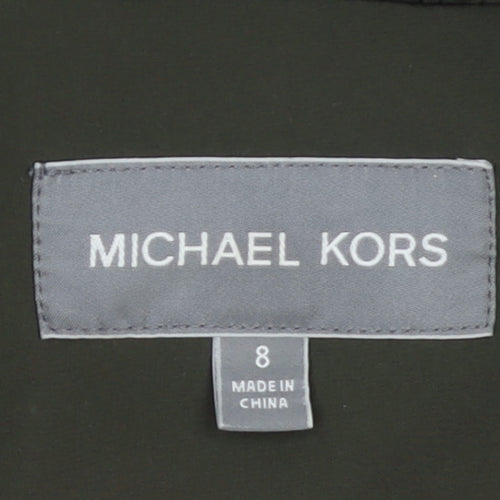 Michael Kors Boys Green Hooded Soft Shell Jacket Age 8 Full Zip Casual