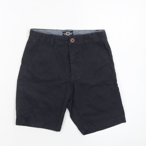 Next Boys Black Chino Shorts 8 Years Regular Fit 100% Cotton