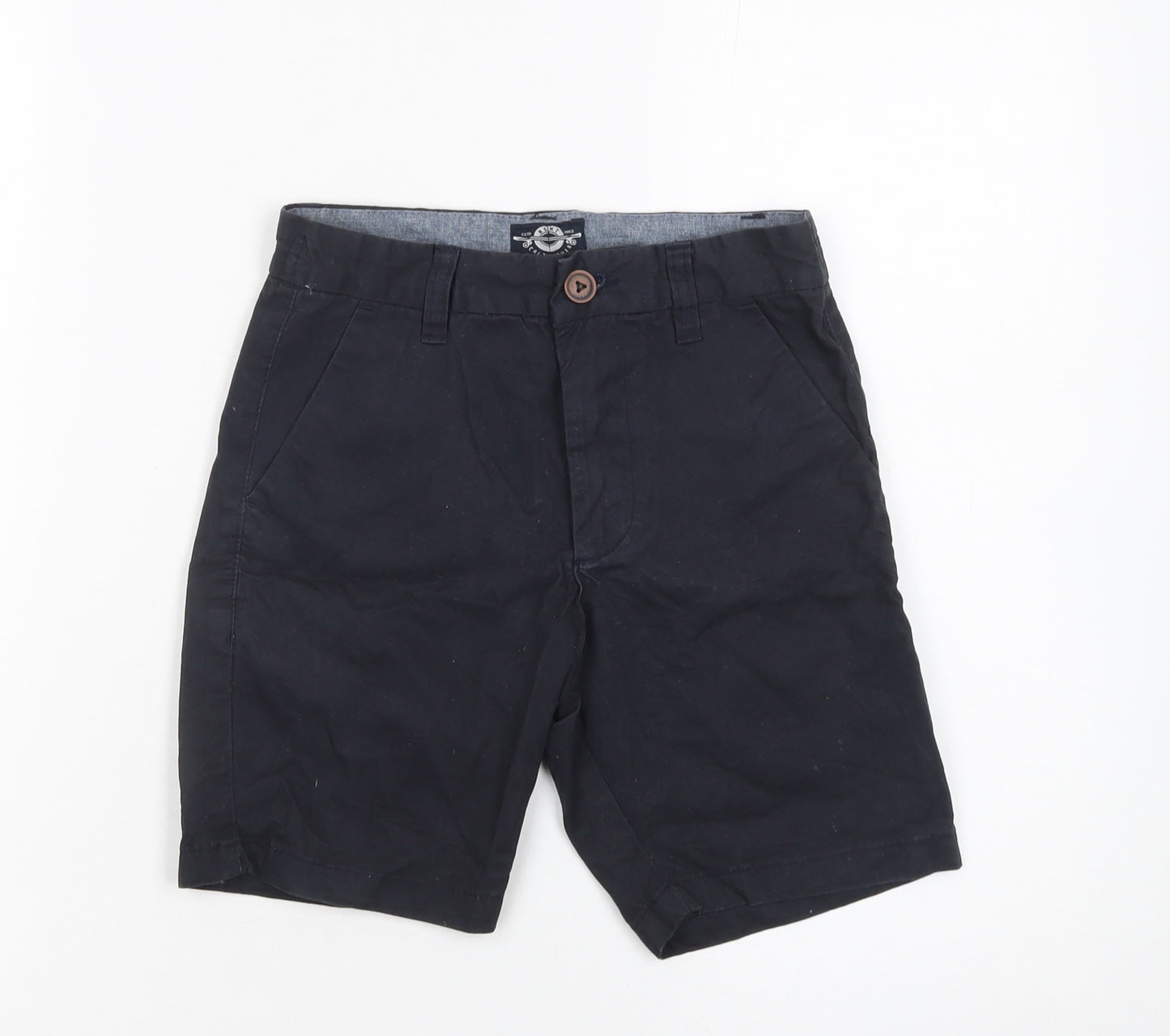Next Boys Black Chino Shorts 8 Years Regular Fit 100% Cotton