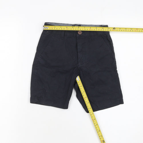 Next Boys Black Chino Shorts 8 Years Regular Fit 100% Cotton