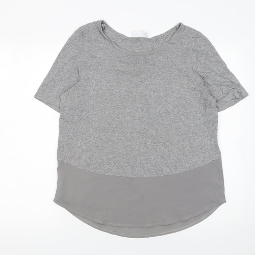 Savida Women's Grey Short Sleeve Jersey T-Shirt Size 12