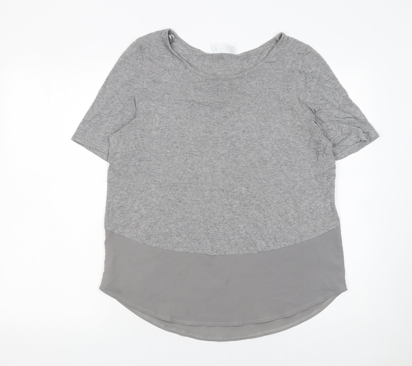 Savida Women's Grey Short Sleeve Jersey T-Shirt Size 12