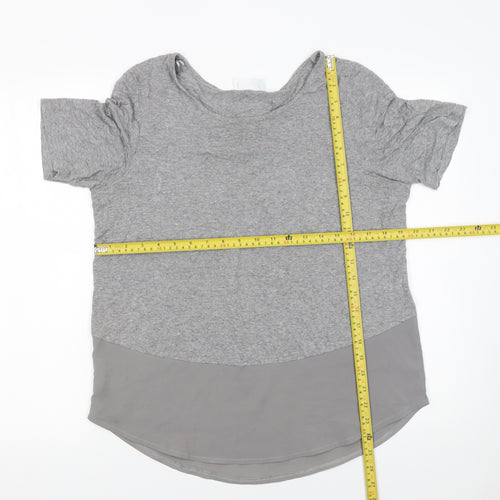 Savida Women's Grey Short Sleeve Jersey T-Shirt Size 12