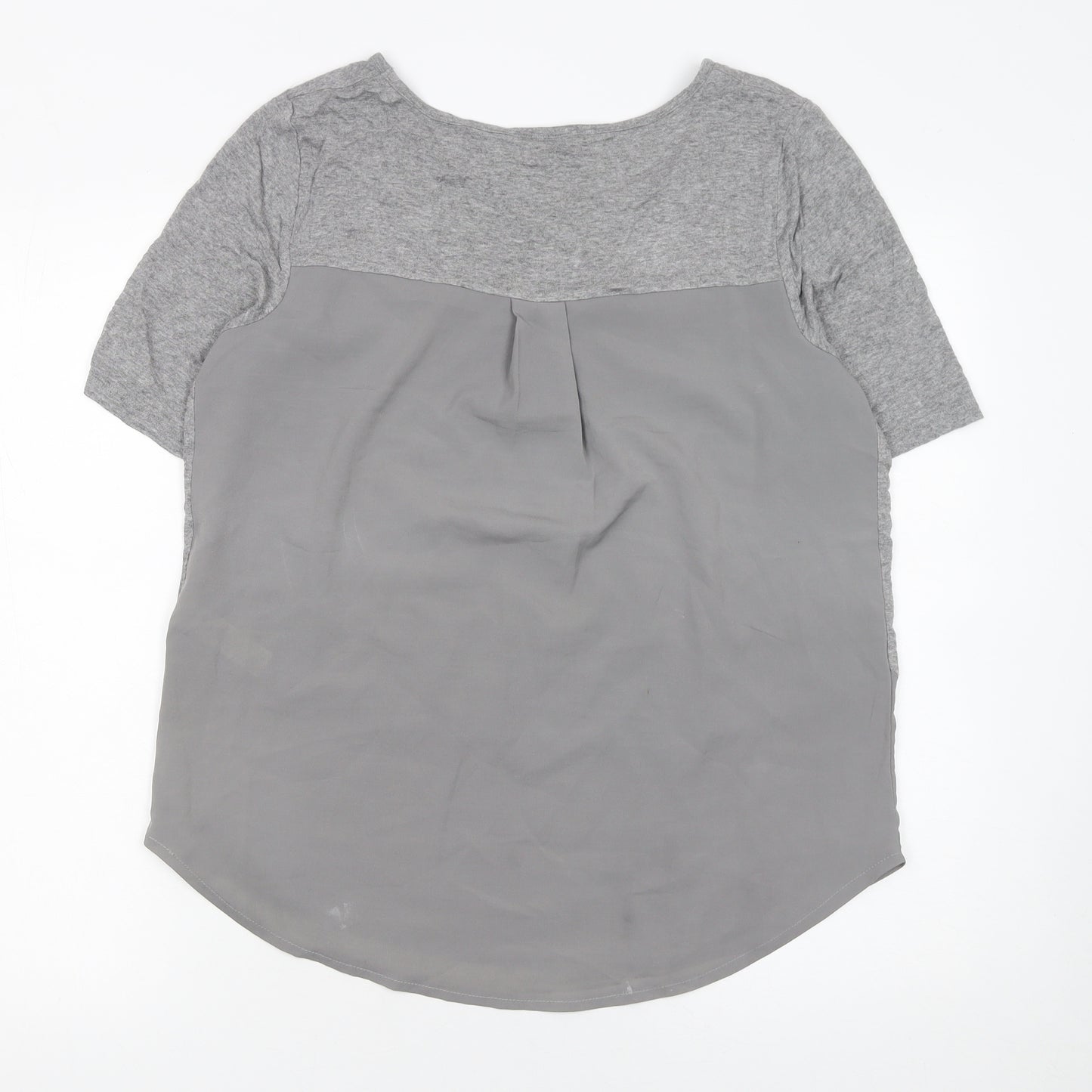 Savida Women's Grey Short Sleeve Jersey T-Shirt Size 12