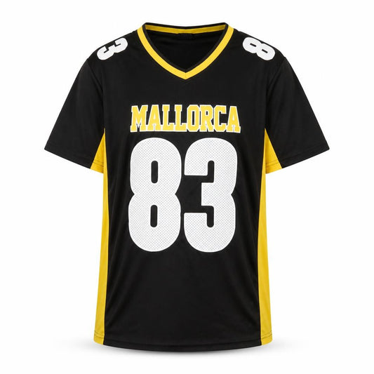 Sport Zone Men's Black Yellow Mallorca 83 Jersey T-Shirt Size M