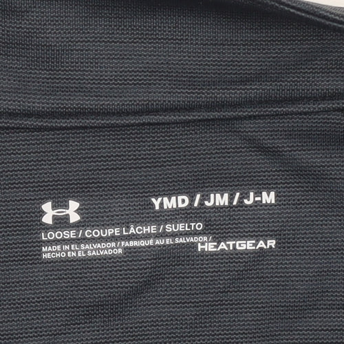 Under Armour Boys Grey 1/4 Zip HeatGear Sweatshirt - Size 10-11 Years Regular Fit
