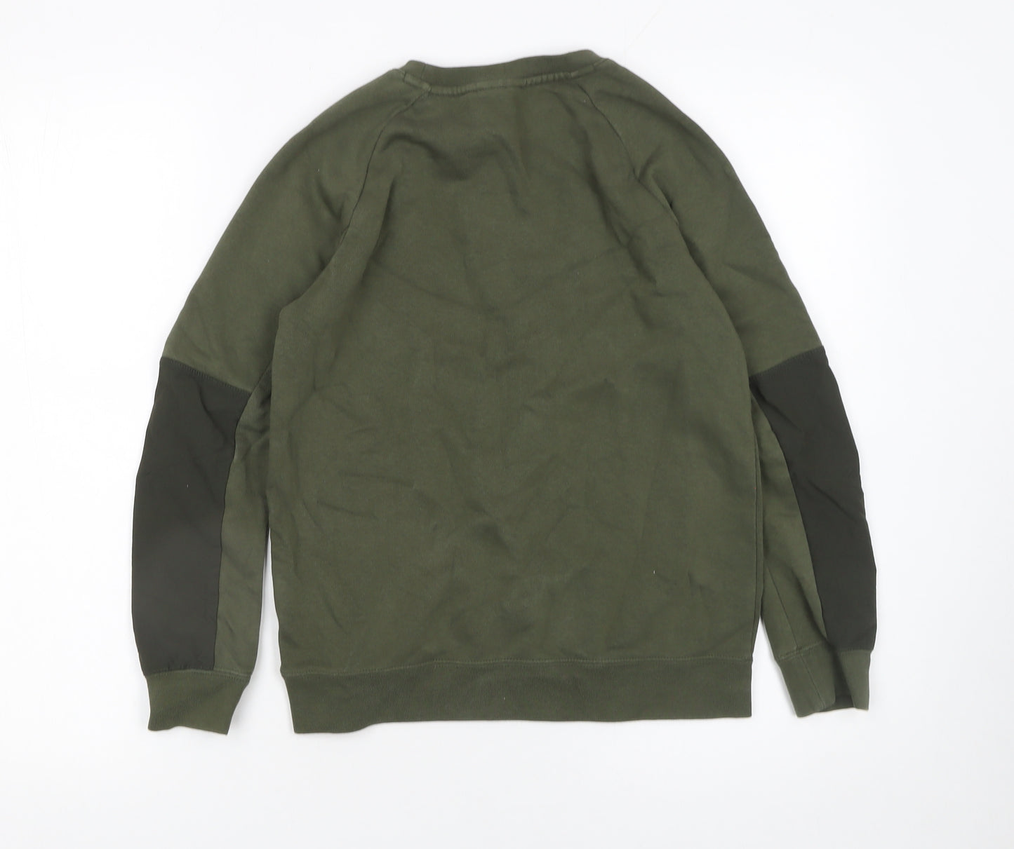 Nike Boys Green Air Max Pullover Sweatshirt M Regular Fit Fleece