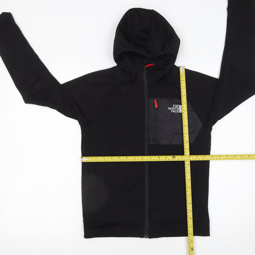 The North Face Boys Black Full Zip Hoodie Size L Outdoor Fleece