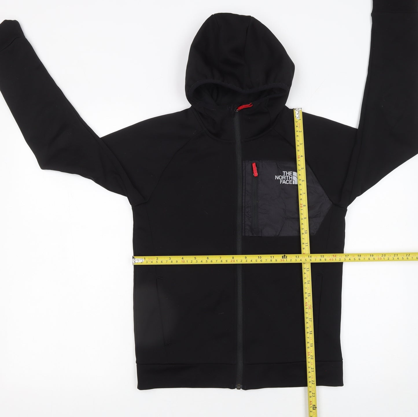 The North Face Boys Black Full Zip Hoodie Size L Outdoor Fleece