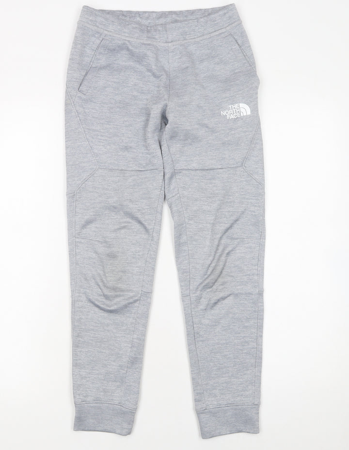 The North Face Boys Grey Jogger Trousers M Fleece Regular Fit