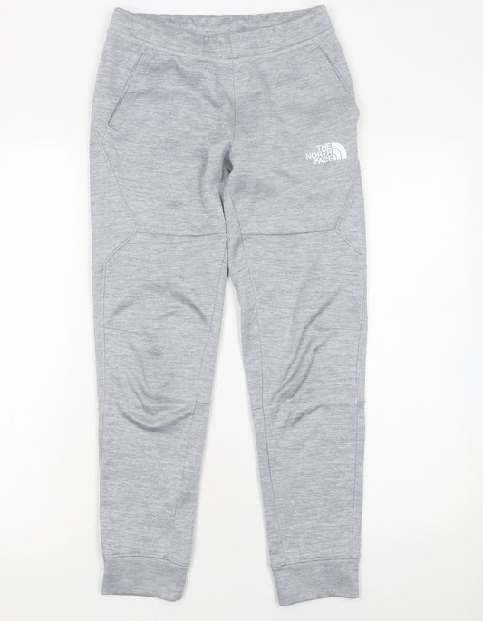 The North Face Boys Grey Jogger Trousers M Fleece Regular Fit