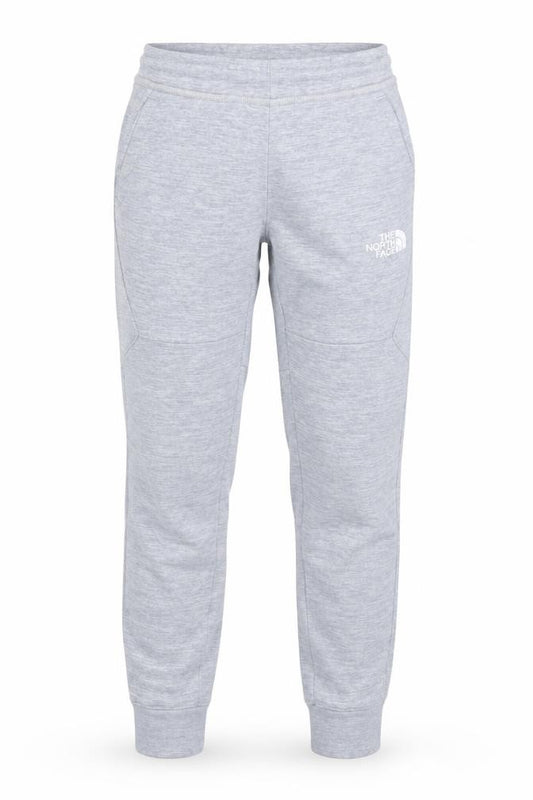 Front view of The North Face boys’ grey jogger trousers m fleece regular fit
