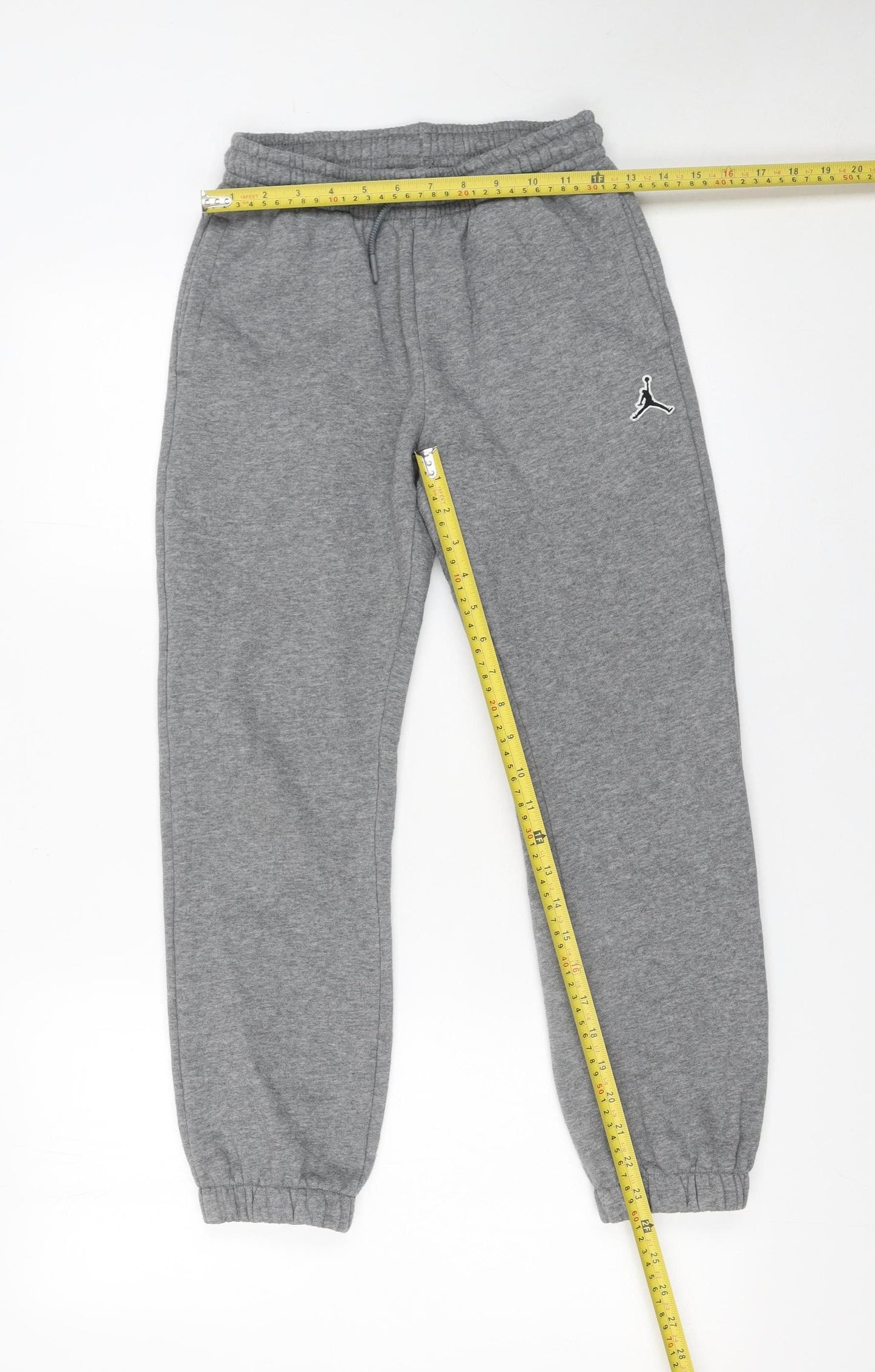 Jordan Boys Grey Jogger Sweatpants 10-12 Years Cotton Blend Fleece