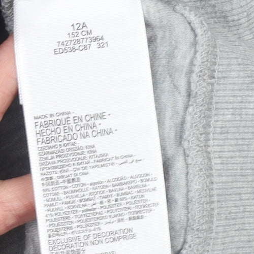 Levi's Boys Grey Quilted Pullover Sweatshirt 12 Years