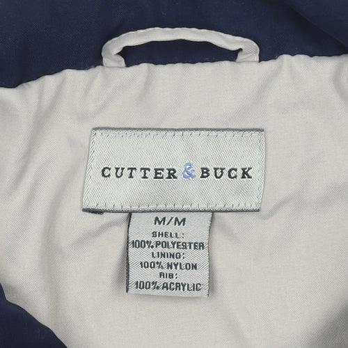 Cutter & Buck Men's Blue M 1/2 Zip Collared Golf Sweatshirt