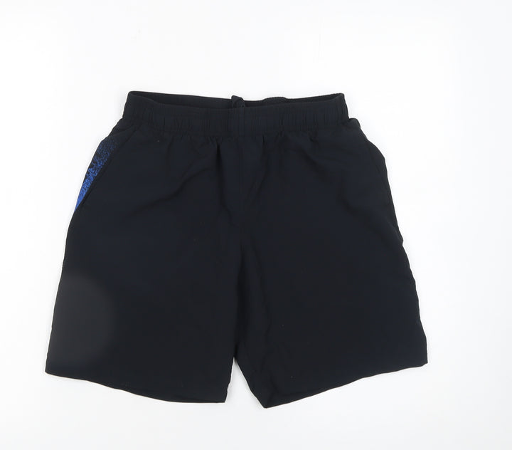 Under Armour Boys Black 158cm Athletic Shorts Lightweight Polyester