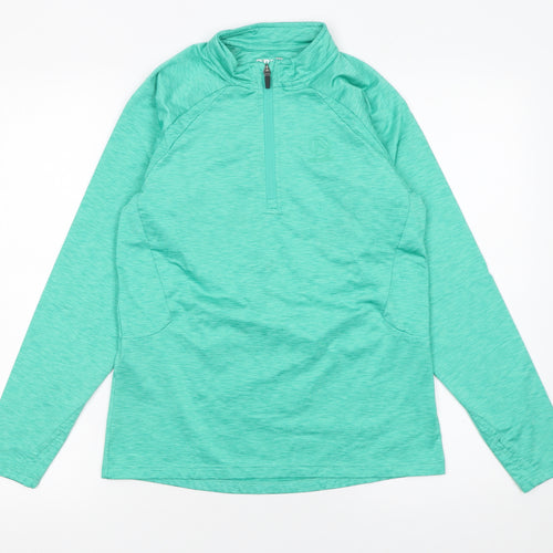 O'Neills Boys Green 13 Years 1/4 Zip Sports Sweatshirt