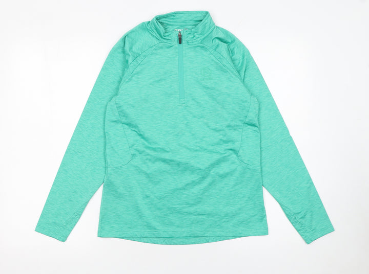 O'Neills Boys Green 13 Years 1/4 Zip Sports Sweatshirt