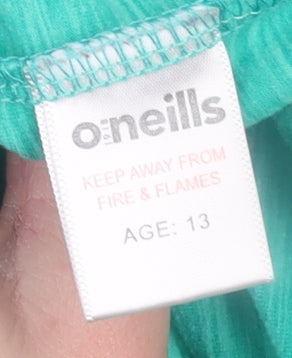 O'Neills Boys Green 13 Years 1/4 Zip Sports Sweatshirt