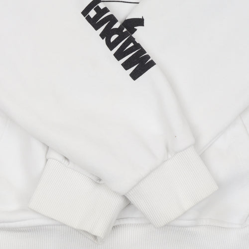 Marvel Men’s White Hulk Graphic Pullover Hoodie XL
