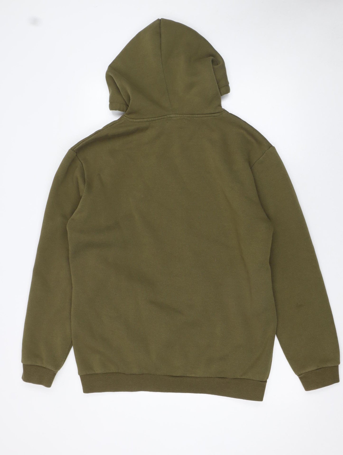 Firetrap Women Olive Green Pullover Hoodie Size 14 Cotton Blend Casual