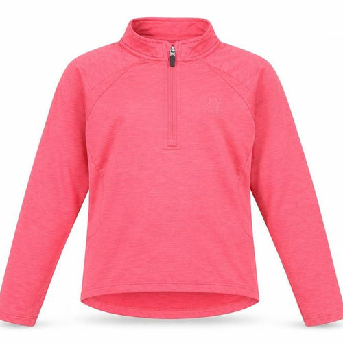 O'Neills Girls Pink 13 Years 1/4 Zip Long Sleeve Sports Sweatshirt
