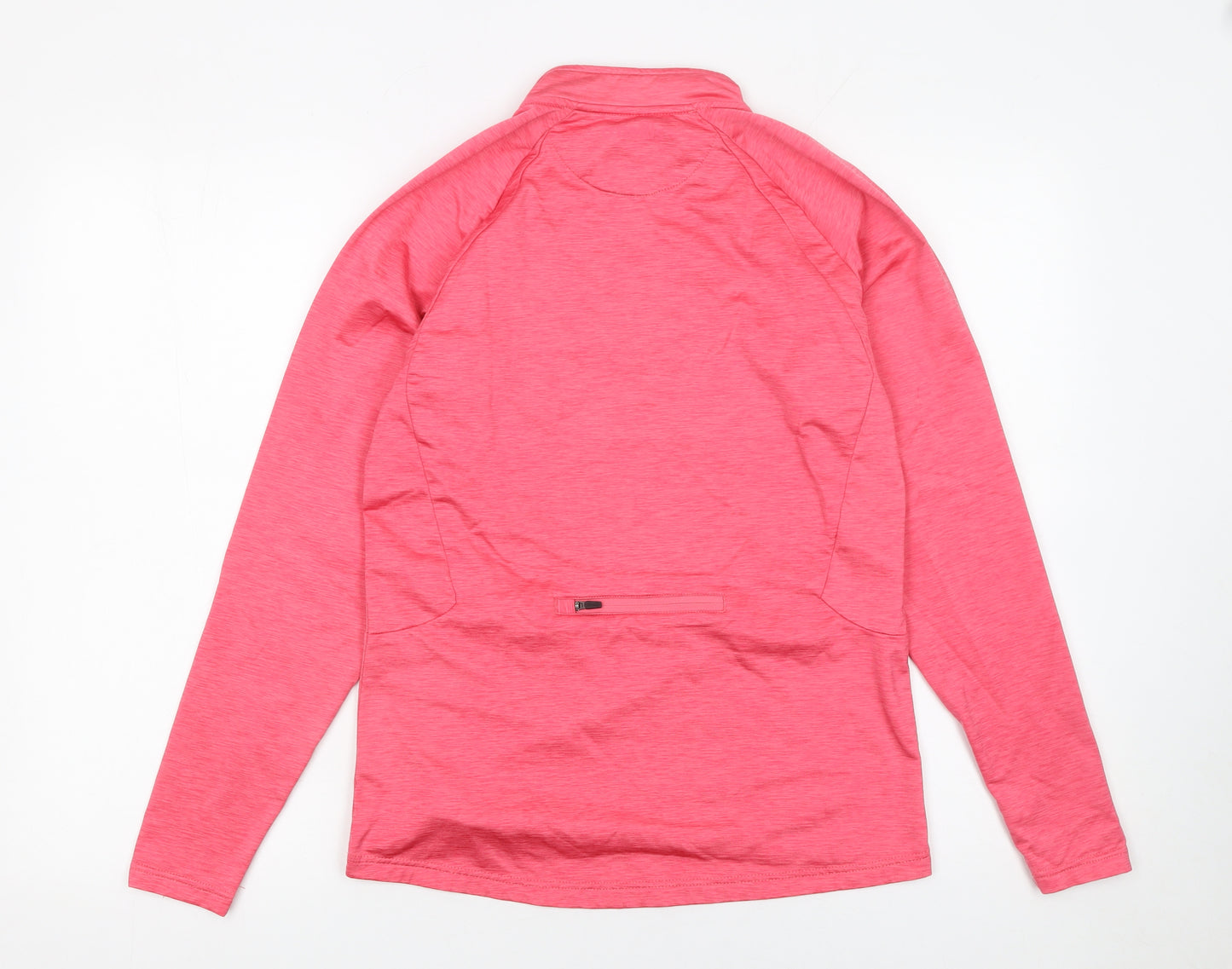 O'Neills Girls Pink 13 Years 1/4 Zip Long Sleeve Sports Sweatshirt
