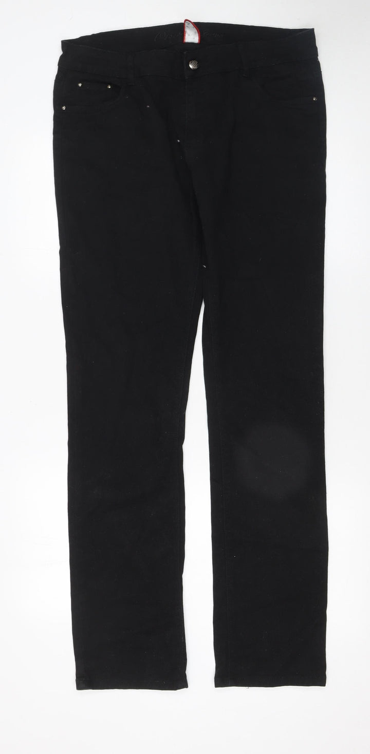 ONADO Womens Black Skinny Stretch Jeans Size 16