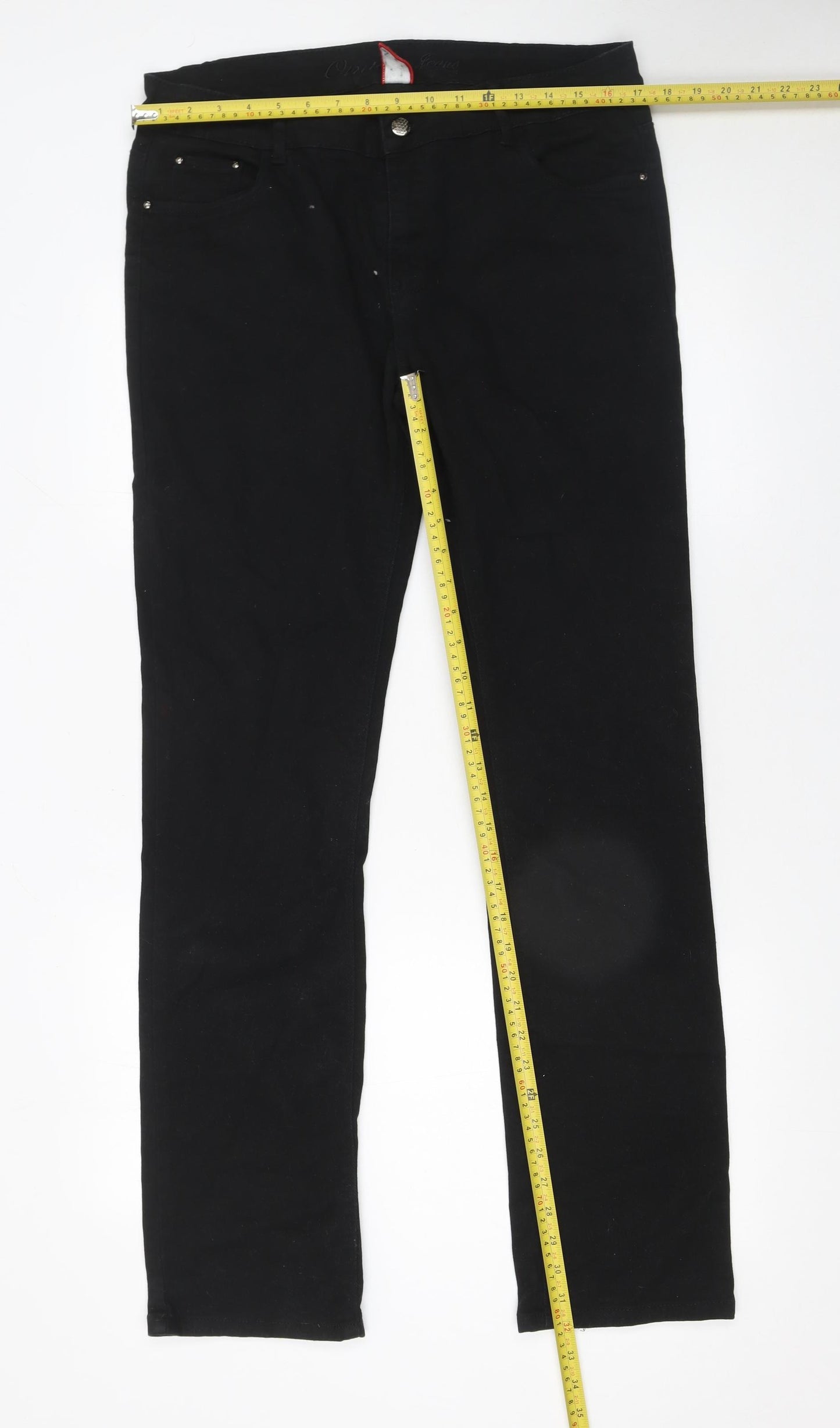 ONADO Womens Black Skinny Stretch Jeans Size 16