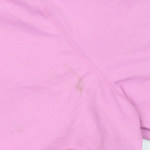 Dunnes Stores Womens Pink 1/2 Zip Long Sleeve Pullover Sweatshirt Size 12