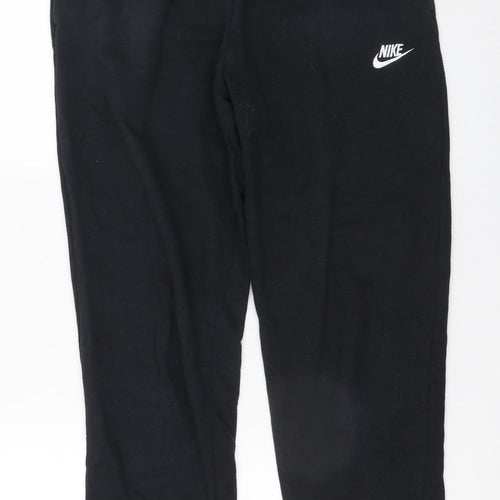 Nike Women's Black Fleece Jogger Trousers M Regular Fit