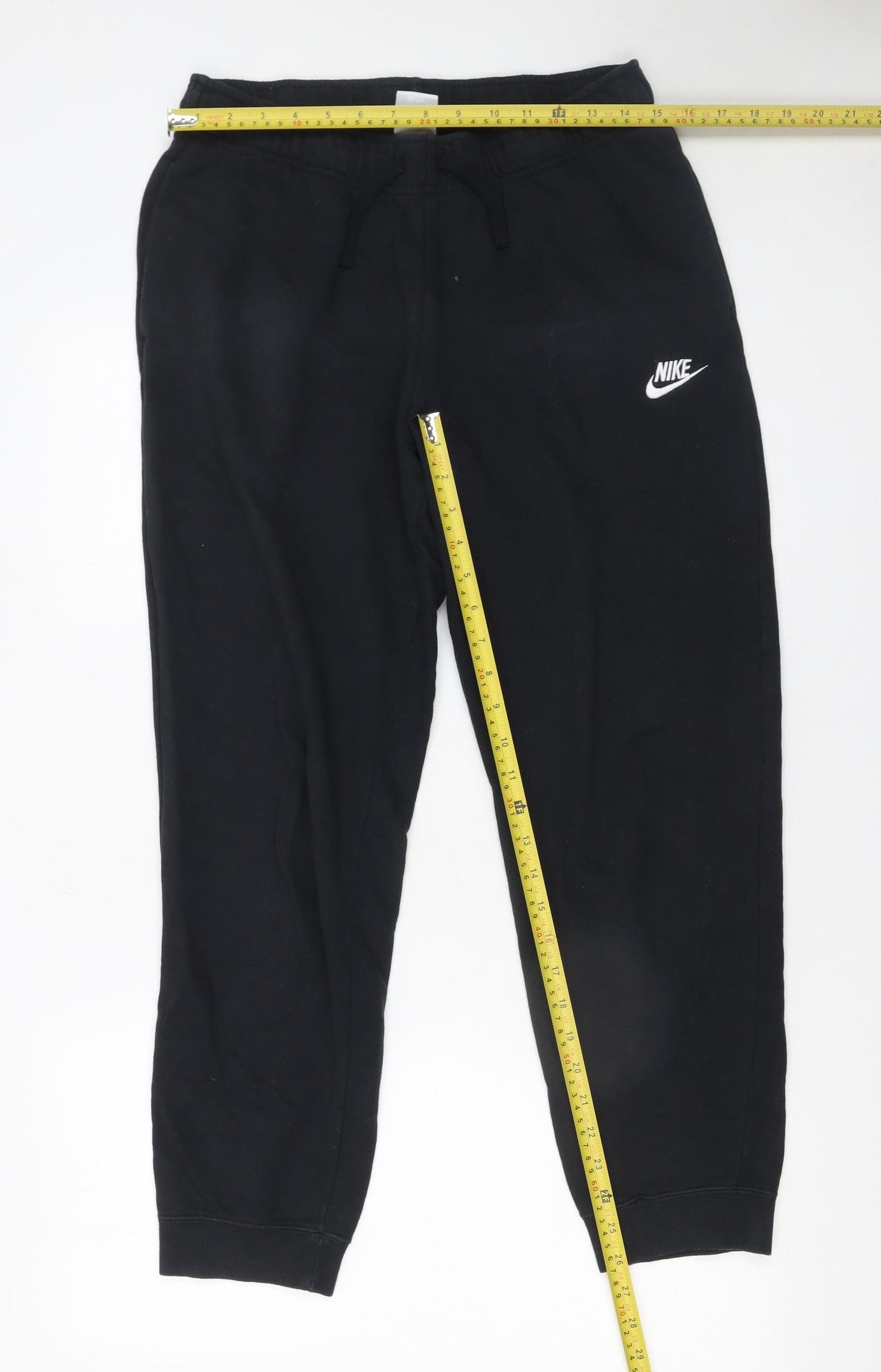 Nike Women's Black Fleece Jogger Trousers M Regular Fit