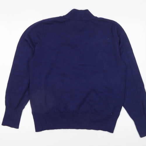 Kelly & Grace Women's Multicoloured Geometric Mock Neck Jumper Size L