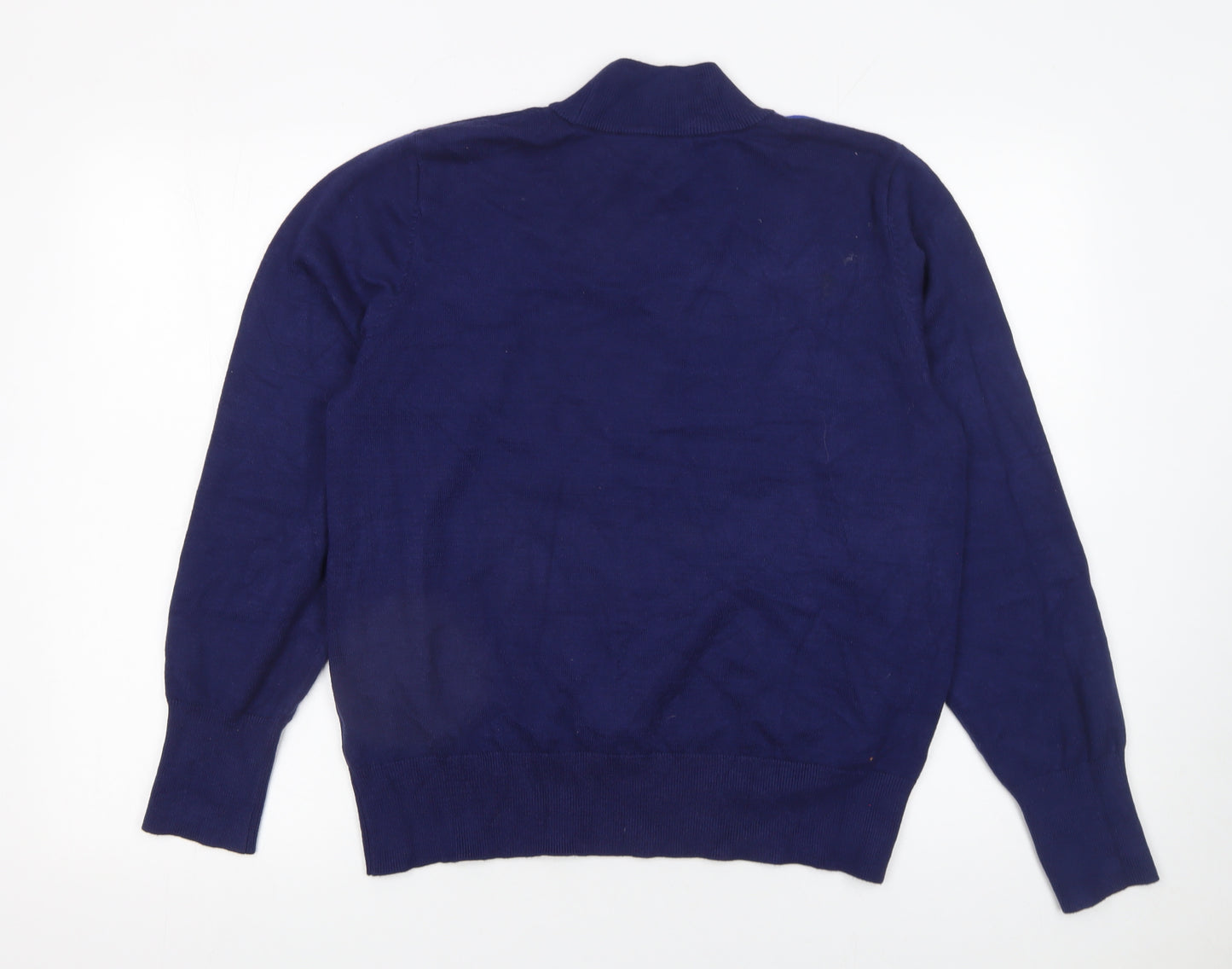 Kelly & Grace Women's Multicoloured Geometric Mock Neck Jumper Size L